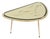 Mid-Century German Tripod Glass & Brass Coffee Table ffrom Ilse Möbel, 1950s For Sale