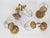 1950s Spanish Empire Cast Brass Dragon Sconces With Cut-Glass Acorn Shades - Set of 4 For Sale - Image 6 of 12
