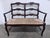 French Country 1960s French Country Natural Rush Bench For Sale - Image 3 of 9