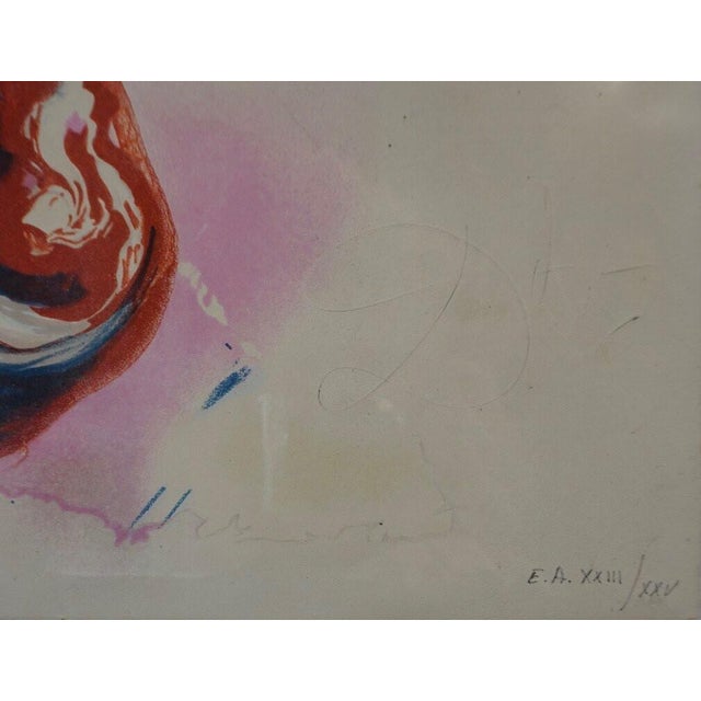 ARTIST: Salvador Dali TITLE: Moses & Monotheism The Tear of Blood MEDIUM: Etching on soft glove sheepskin SIGNED: Hand...