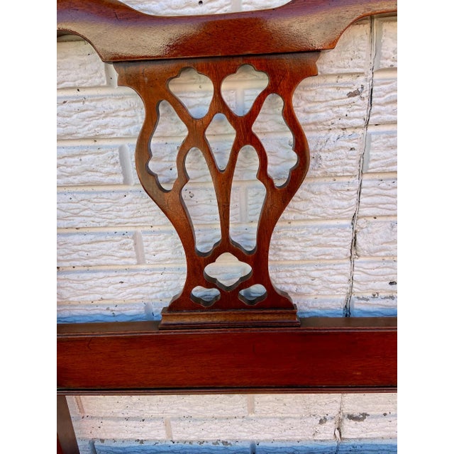 Chippendale Vintage Chippendale Style Twin Size Headboard For Sale - Image 3 of 6