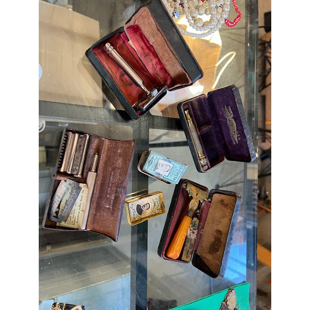 Industrial Instant Collection of Vintage Men's Razors and Razor Kits For Sale - Image 3 of 11