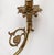 1950s Spanish French Neoclassical Cast Brass 3-Light Wall Sconce With Floral Rosettes For Sale - Image 9 of 12