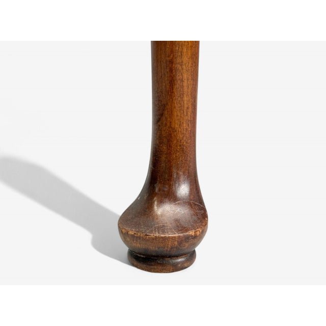 Queen Anne, Mahogany, Brass, Writing Desk, England, 1900s For Sale - Image 10 of 10