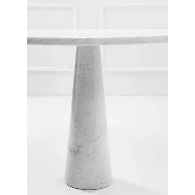 Mid-Century Modern White Marble Eros Table by Angelo Mangiarotti for Skipper, 1990s For Sale - Image 3 of 7