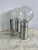 2-Light Brushed Steel and Glass Wall Lamp, Italy, 1970s For Sale - Image 6 of 8