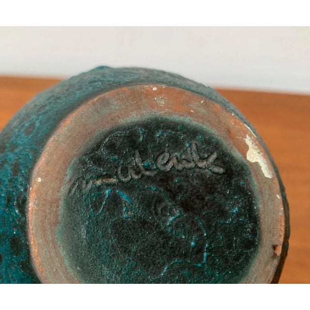 Ceramic Mid-Century German Studio Pottery Vase by Töpferhof Malente, 1960s For Sale - Image 7 of 12