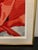 Contemporary Vintage Poppy Needlepoint Matted and Framed For Sale - Image 3 of 12