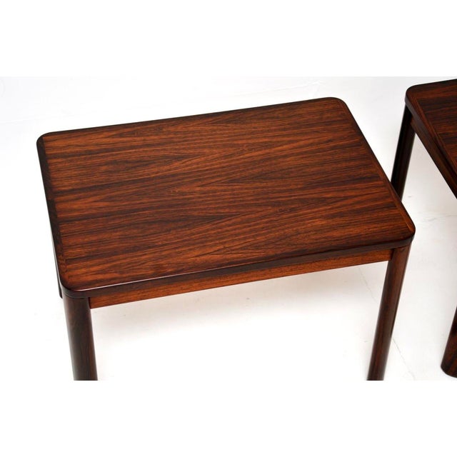 Wood Vintage Danish Side Tables, 1960s, Set of 2 For Sale - Image 7 of 10