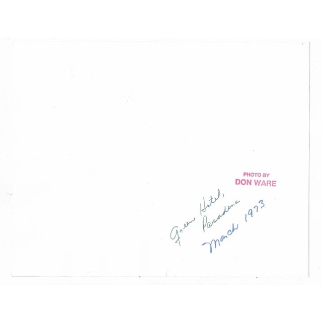 1973 black and white photo by California Don Coleman Ware (1921-2006) of the Hotel Green in Pasadena, CA. Bearing Ware's...