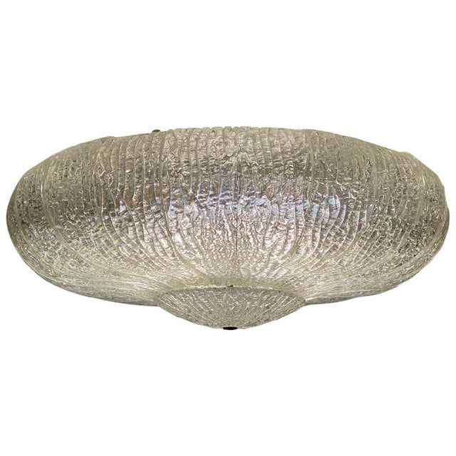 Large Ceiling Flush Mount from Barovier & Toso, 1940s For Sale - Image 13 of 13