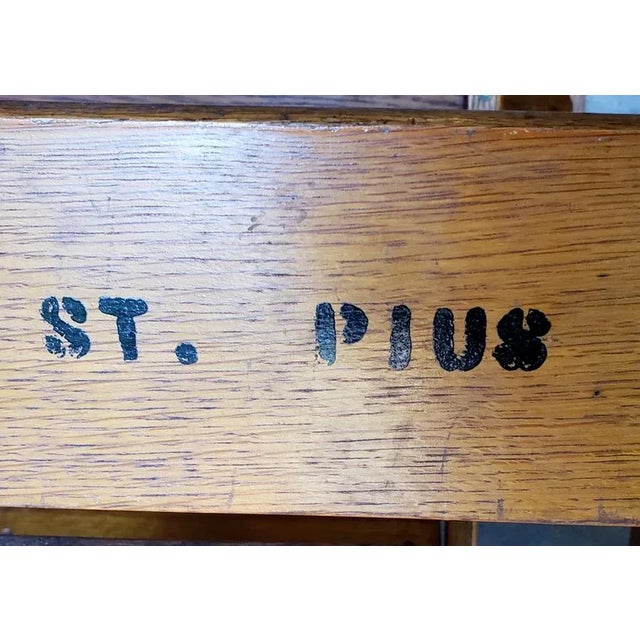 Wood Vintage Snyder Church Folding Chairs - Set of 4 For Sale - Image 7 of 10
