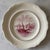 Set of 8 vintage pink transferware dinner plates made in England by Copeland Spode featuring a coastal landscape with...
