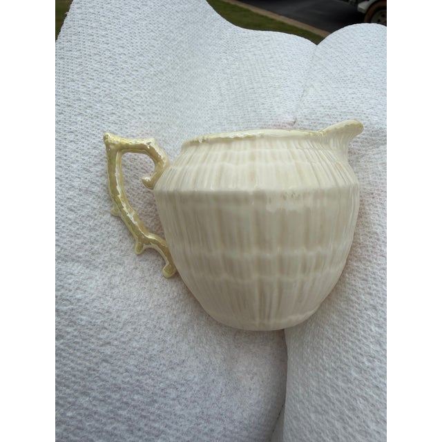 Victorian Belleek Sugar and Cream Set For Sale - Image 3 of 7