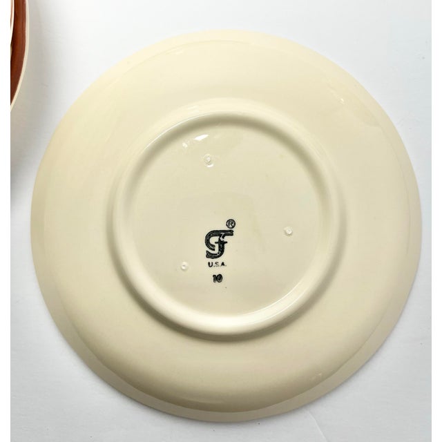 1970s Franciscan “Apple” Set of 9 Earthenware Tea Cups & Saucers For Sale In Dallas - Image 6 of 8