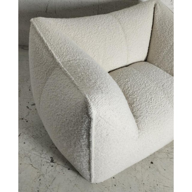 White Bouclè Le Bambole Armchair by Mario Bellini for B&B Italia, 1970s For Sale - Image 8 of 12