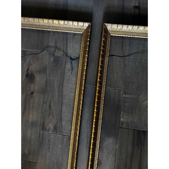 Wood Vintage Wood Art Frames Gold For Sale - Image 7 of 13