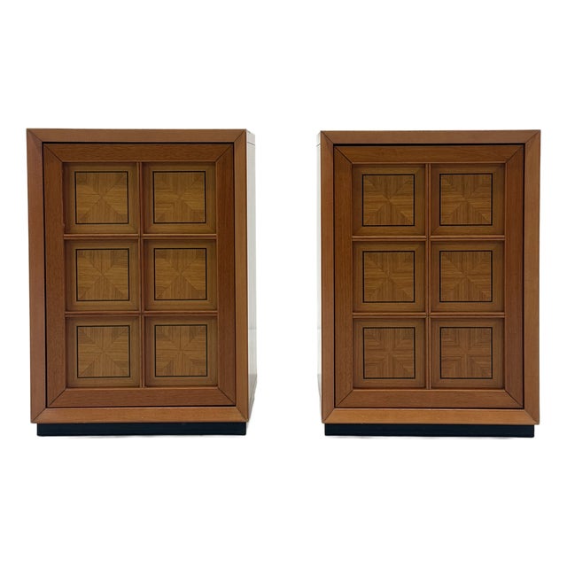 Brutalist Italian Cabinets by Caccia Alla Volpe for Linea Arredo, Set of 2 For Sale