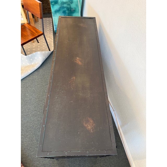 Restoration Hardware Industrial Tool Chest Sideboard For Sale - Image 9 of 12