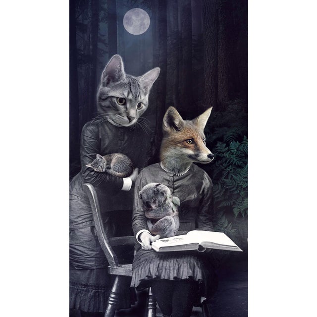 In "Tell Me More About the Forest," a whimsical narrative unfolds as anthropomorphic animals inhabit a shadowy woodland...