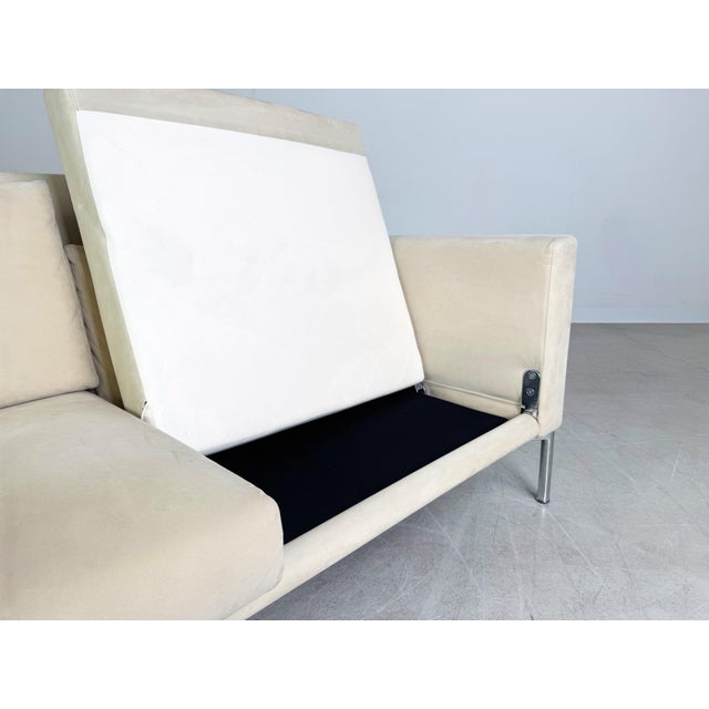 Jason 391 Sofa in Beige Suede from Walter Knoll For Sale - Image 12 of 13