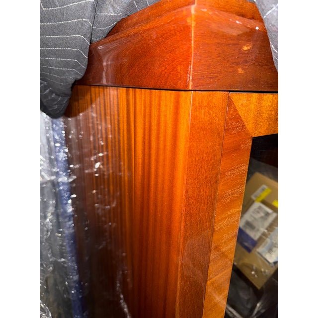 Art Deco Flame Mahogany Cabinet For Sale - Image 10 of 11