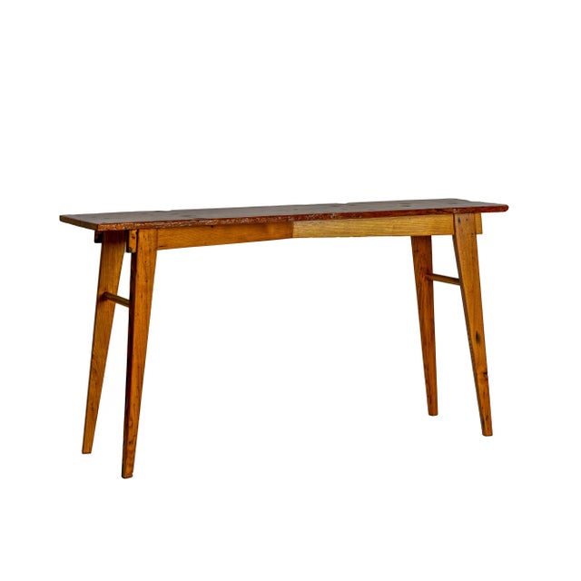 Brown Pennsylvania Heritage Console Table, Hemlock and Wormy Chestnut For Sale - Image 8 of 8