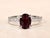 The Camarillo: 2.03 Carat Natural No Heat Deep Red Ruby Engagement Ring. The ring features a central 2.03 carat oval...