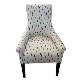 Kravet Occasional Chair With a Button Back Detail For Sale