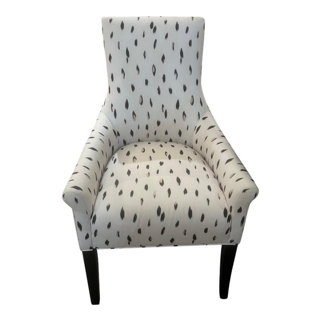 Kravet Occasional Chair With a Button Back Detail For Sale