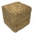 Woven Water Hyacinth Cube Ottoman For Sale