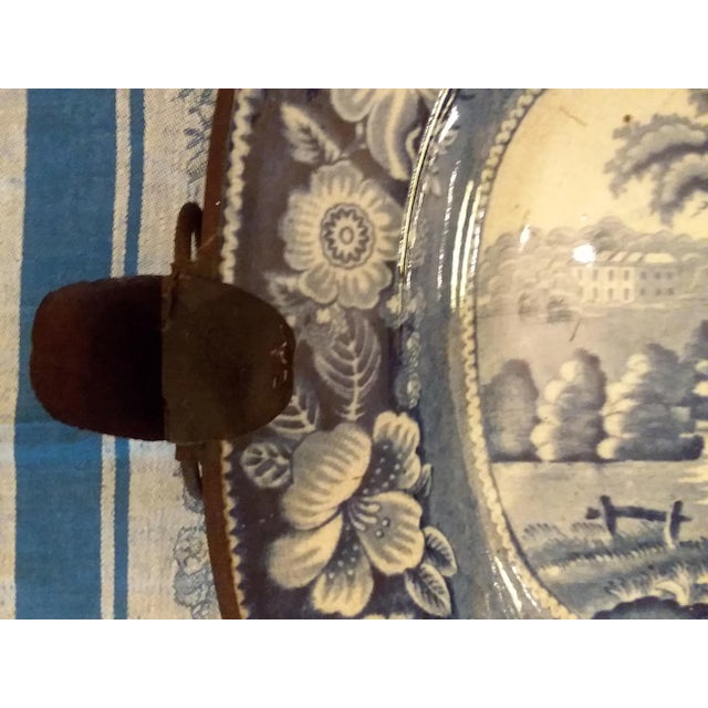 Blue Warming Pan / Staffordshire Platter For Sale - Image 8 of 11
