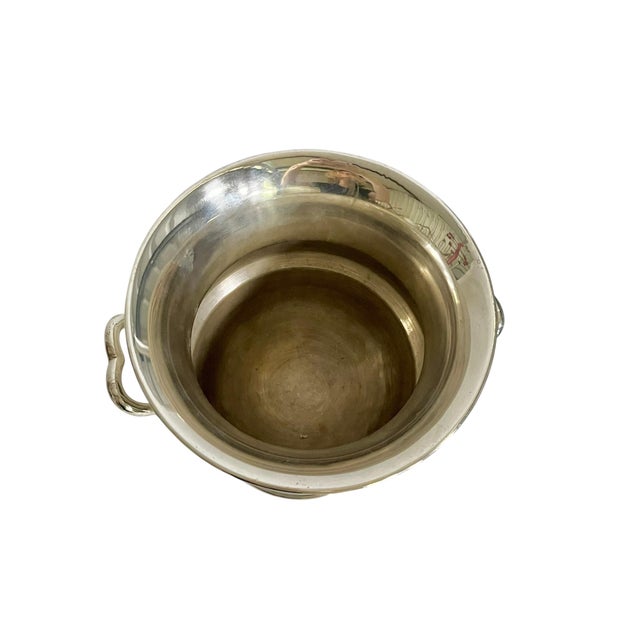 Silver Vintage French Besserat De Bellefon Silver Plate Champagne Ice Bucket For Sale - Image 8 of 14