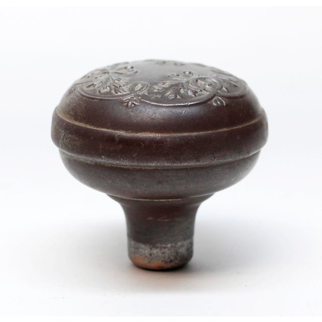 Traditional Corbin Cast Iron Lorraine Door Knob For Sale - Image 3 of 4