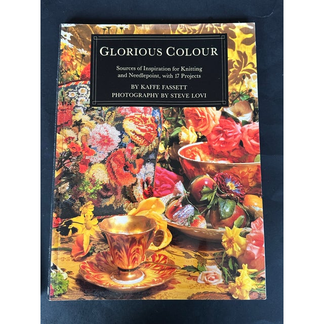 This set of Kaffe Fasset needlepoint books will add a rich color pop to your home decor. Display the large-format book set...