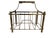 Vintage Brass Faux Bamboo Magazine Rack For Sale - Image 4 of 4