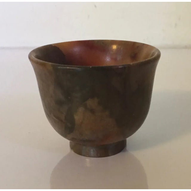 Antique 19th Century Chinese Carved Agate Stone Wine Cup For Sale - Image 4 of 13