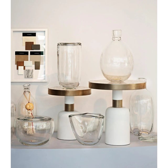 Stone Rosana Cavalheiro Aftefacto "Branti" Side Table, Inset Marble Top For Sale - Image 7 of 7