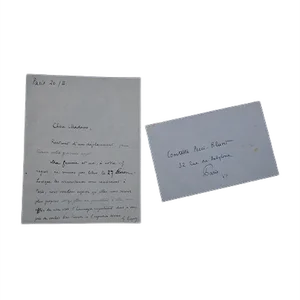 Georges Goyan - Apology Letter - 1920s