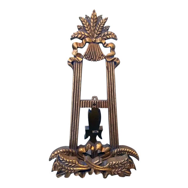 Vintage Gilded Wood Picture Easle For Sale