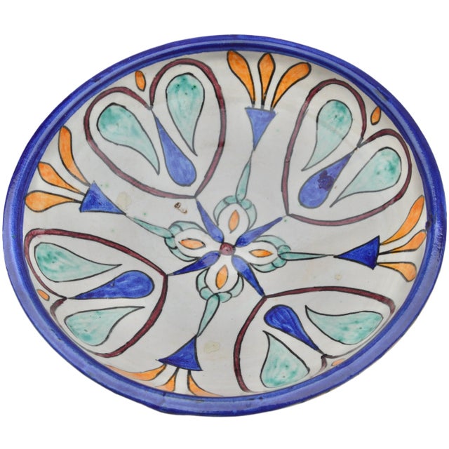 Late 19th Century Colorful Andalusian Floral Pattern Ceramic Bowl For Sale In New York - Image 6 of 10