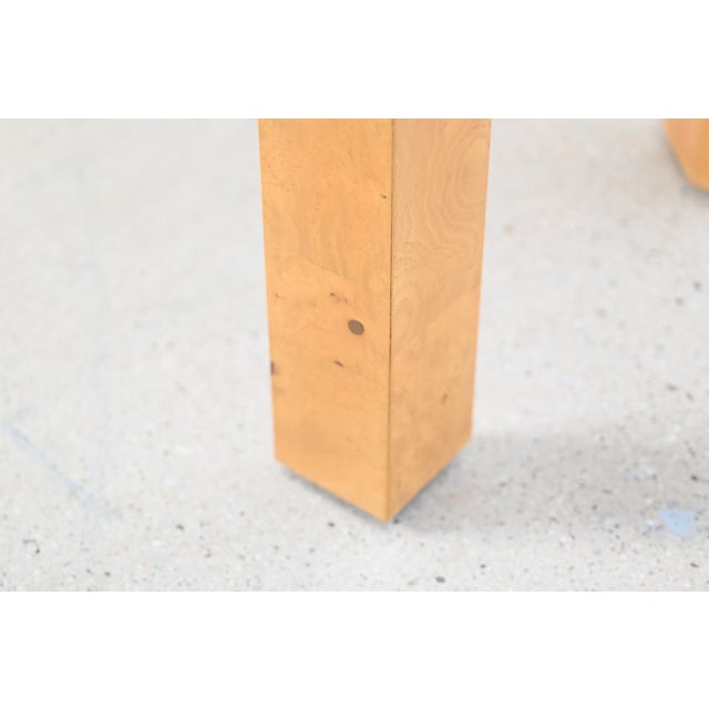 Henredon Scene Two Burl Wood Console Table | Newly Refinished For Sale - Image 17 of 18