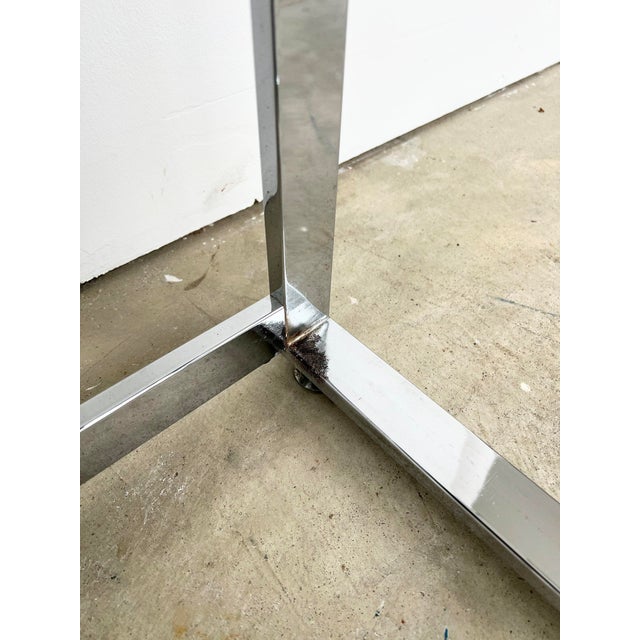 Metal Italian Chrome and Smoked Glass Bookcase, 1970s For Sale - Image 7 of 16