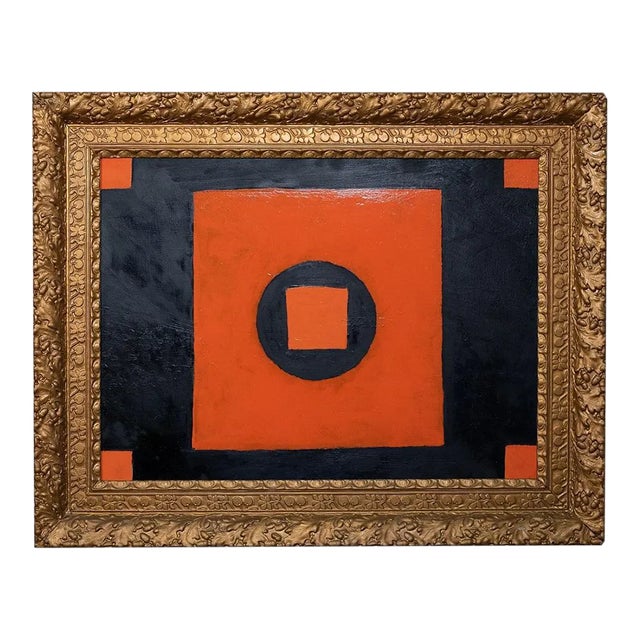 Giorgio Lo Fermo - Abstract Square - Original Oil Painting - 2018 For Sale