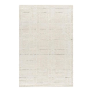 Frank Lloyd Wright Foundation x SURYA Luxuries Handmade Rug Cream 2x3 For Sale