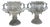 French Aluminum Garden Vases, 1886, Set of 2 For Sale