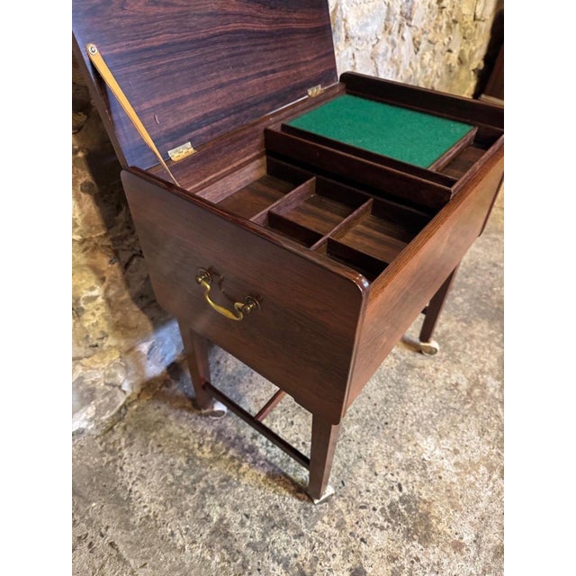 Vintage Danish Sewing Table, 1950s For Sale - Image 3 of 18