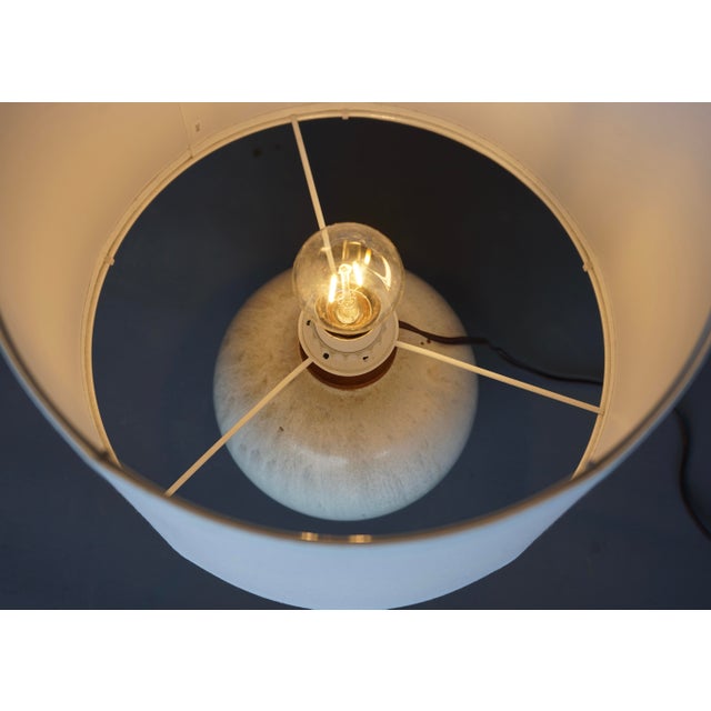 Drip Glazed Ceramic Lamp from Roger Guerin, 1930s For Sale - Image 9 of 10