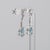 2020s 1.9ct Aquamarine Drop Earrings With Lab Grown Diamond Accents: Solid 14k Gold, A Pair For Sale - Image 5 of 5