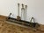 Traditional Brass Fireplace Fender + Three-Piece Tool Set, Vintage For Sale - Image 3 of 12